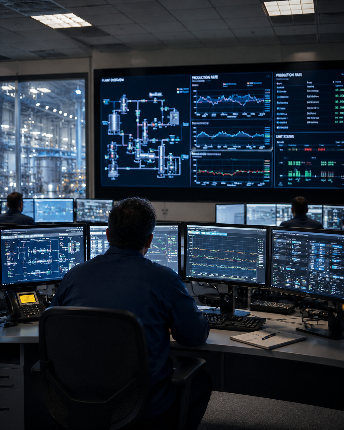 Blue Nickel process control room
